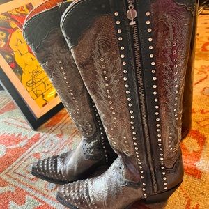 👢 Dan Post, leather boot. Size 8